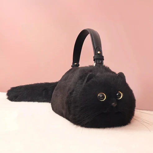 Black PurrBag™ Handbag